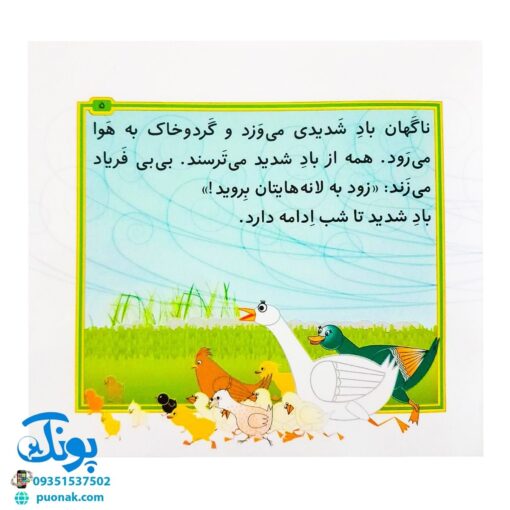کتاب مجموعه قصه های بی بی رعنا همگام با کلاس اولی ها جلد ۶ ممنونم درخت گردو (تقویت روان خوانی و املا)