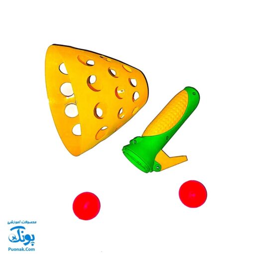 شوت بال دسته رنگی |دو عدد شوتبال داخل توری|
