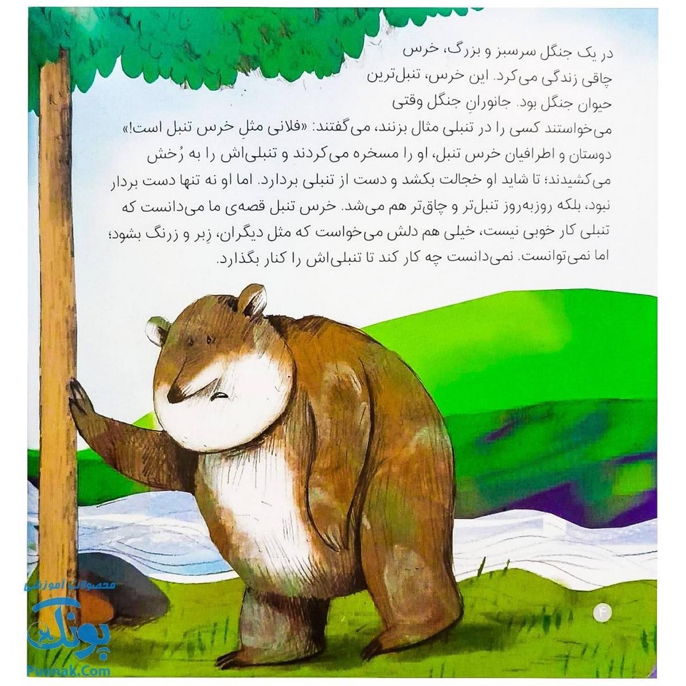 کتاب خرس تنبل از مجموعه ی بهترین نویسندگان ایران