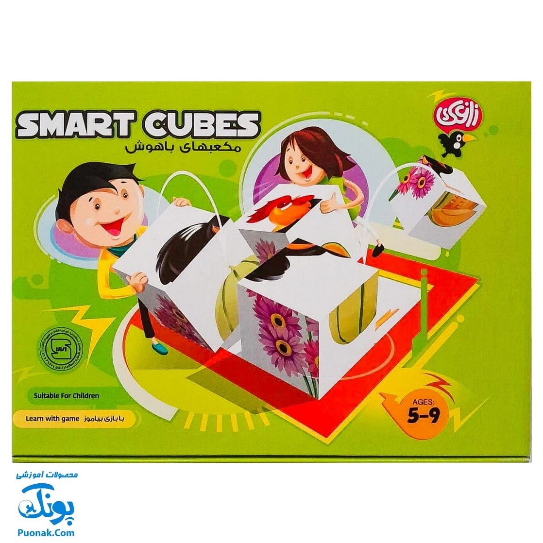 بازی فکری مکعب های باهوش | SMART CUBES - مدل زاغک