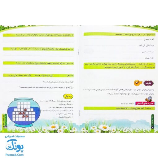پیک هفته صیانت ویژه ی پایه پنجم دبستان