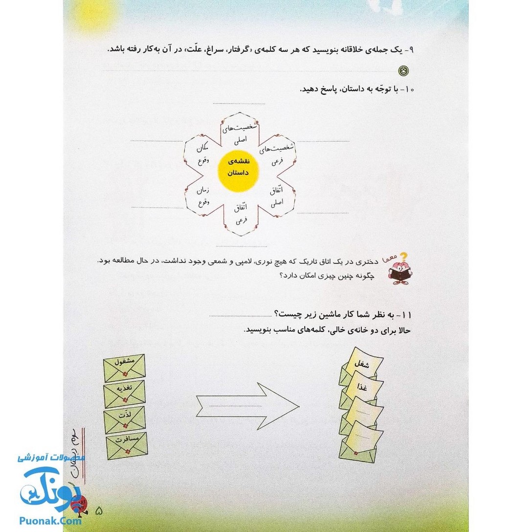 کتاب پیک تابستانه سومی ها آلبالو گیلاس حسامی