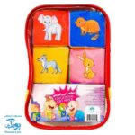 مکعب ابری آموزشی نوزاد کیفی آوای باران (۶ تکه) EDUCATIONAL FIFT BLOK