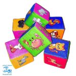مکعب ابری آموزشی نوزاد کیفی آوای باران (۶ تکه) EDUCATIONAL FIFT BLOK