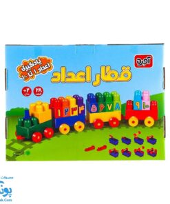 بازی ساختنی آجره قطار اعداد مدل با فرزندان