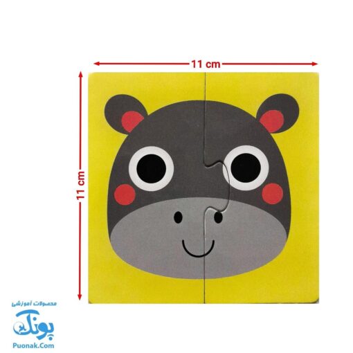 پازل فانتزی صورتک ها - هشت پازل در یک بسته آوای بامداد (FACES Puzzle ویژه نوزاد ۱۸ ماه به بالا)