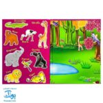 جورچین آهنربایی حیوانات جنگل کتابی مدل آوای باران