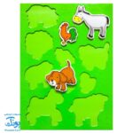 جورچین آهنربایی مزرعه حیوانات کتابی مدل آوای باران