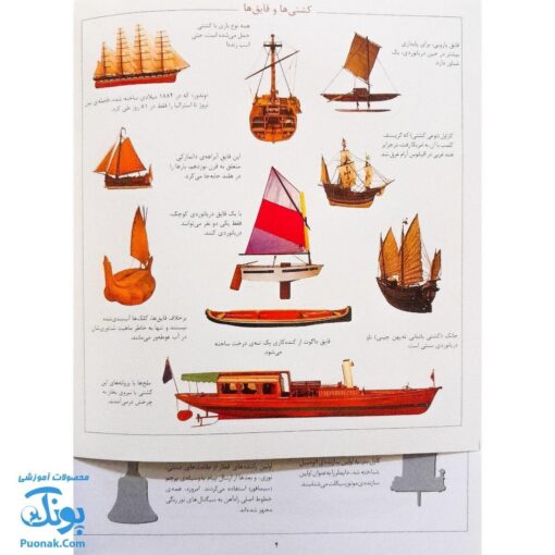 کتاب وسایل حمل و نقل بچسبان و بیاموز ۶ به همراه ۶۰ برچسب
