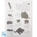 کتاب گربه ها بچسبان و بیاموز ۱۶ به همراه ۶۰ برچسب