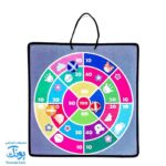 دارت پارچه ای فانتزی کوچک آویزدار مدل آوای بامداد به همراه ۳ توپ چسبدار (قابل شستشو -۳۴ سانتیمتر)