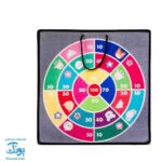 دارت پارچه ای فانتزی کوچک آویزدار مدل آوای بامداد به همراه ۳ توپ چسبدار (قابل شستشو -۳۴ سانتیمتر)
