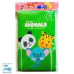 کتاب پارچه ای بزرگ حیوانات مدل آوای بامداد دو زبانه CLoth book ANIMALS