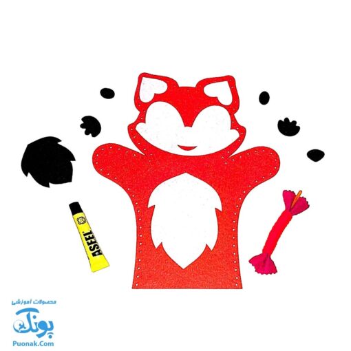 بازی دوختنی ساخت عروسک نمایشی روباه خیاط کوچولو