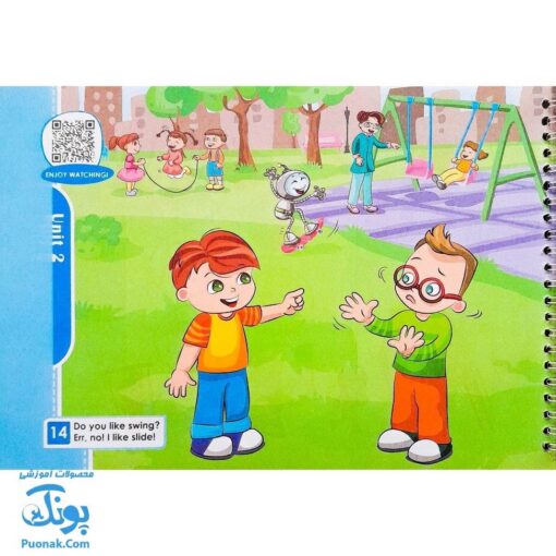 کتاب Tip Top student book ۲ سیمی به همراه کتاب کار و کد QR