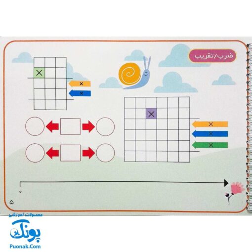 کتاب وایت بردی ریاضی کلاس چهارم دبستان آوای بامداد | Math Work Book