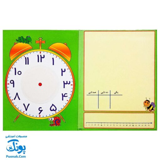 اعداد و علائم ریاضی آهنربایی مدل کتابی مدل آوای باران (مطابق با ریاضی اول دبستان)