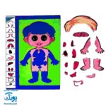پازل آناتومی بدن انسان چوبی سایان ۱۸ قطعه