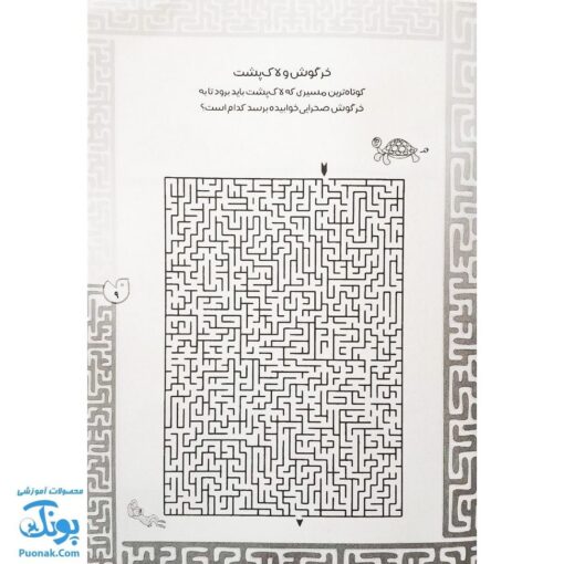 کتاب بازی مازی با مازهای حواستو جمع کن ۸ (سخت) / مازهای آموزشی و سرگرم کننده برای تقویت هوش