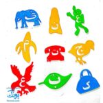 شابلون الفبای فارسی و اشکال گوناگون سبدی