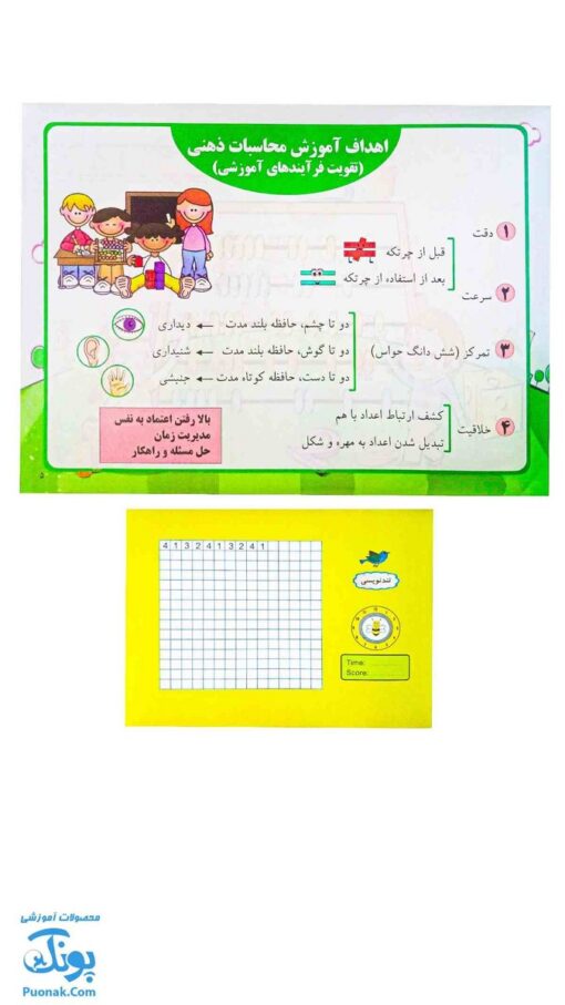کتاب آموزش گام به گام محاسبات ذهنی چرتکه مقدماتی