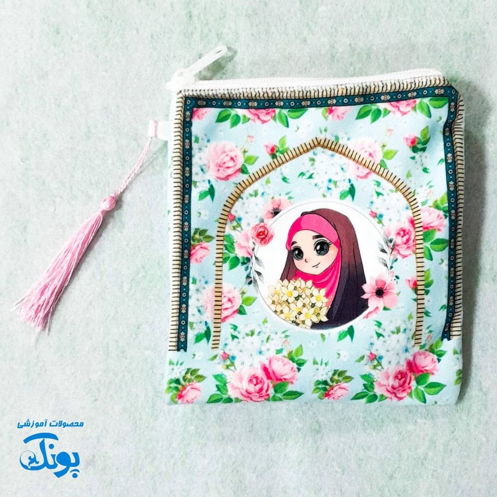جانماز مخمل دخترانه بزرگ دو تکه