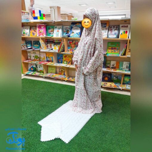 پک ویژه جشن تکلیف و عبادت - کیف و جانماز و چادر گلدار صورتی