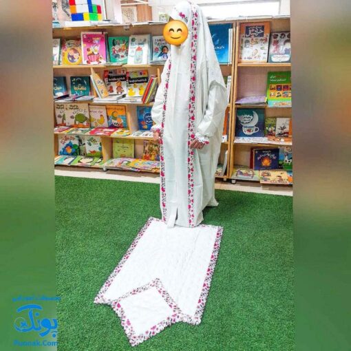 پک جشن تکلیف کیف و جانماز حاشیه گلدار صورتی - هدیه‌ای دلنشین و معنوی برای فرزندان