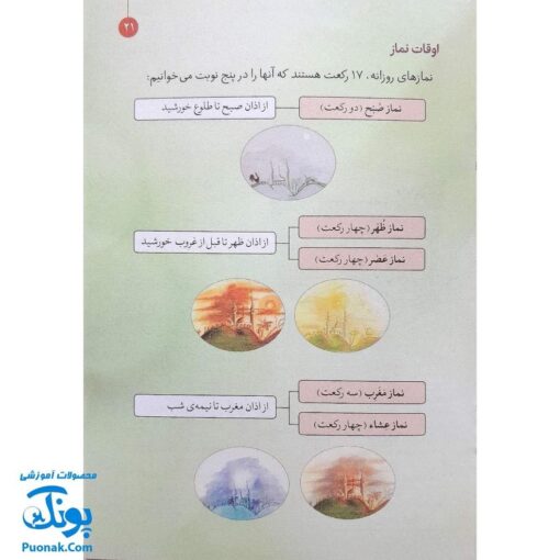کتاب رساله مصور کودکان ویژه دختران مجموعه مسائل پیرامون احکام وضو، نماز، مسجد و حجاب