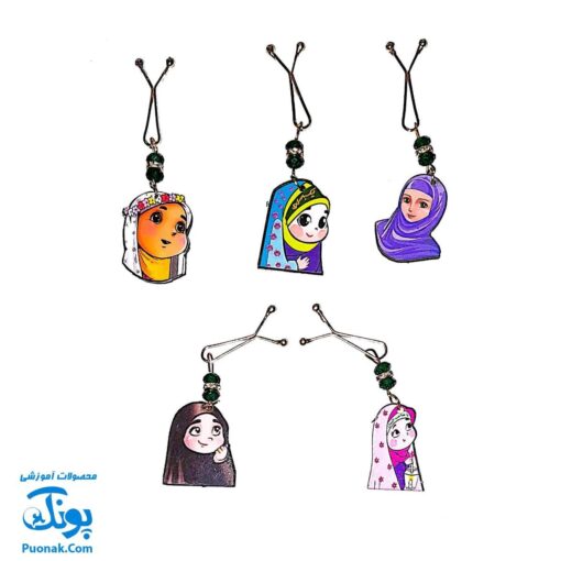 گیره روسری دخترانه چوبی طرح حجاب