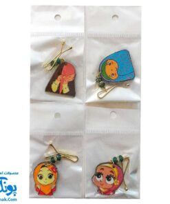 گیره روسری چوبی دخترانه با طراحی خاص