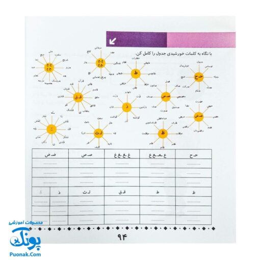 کتاب کار فارسی پایه اول ابتدایی استادیار - ابزار یادگیری جذاب برای کودکان