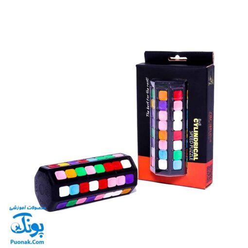 جورچین رنگارنگ روبیک استوانه‌ای - پازل فکری و آموزشی