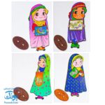گیفت استند دخترانه فانتزی اسلامی مهدویت چوبی
