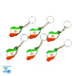 جاکلیدی نقشه ایران چوبی - بسته ۶ عددی برای یادگیری نشانه‌ها