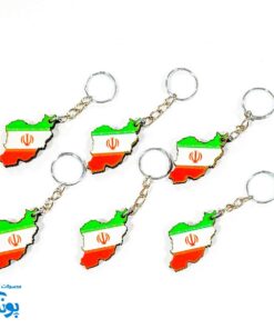 جاکلیدی نقشه ایران چوبی - بسته ۶ عددی برای یادگیری نشانه‌ها