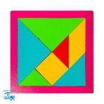 بازی تانگو تنگرام رنگی چوبی - سرگرمی آموزشی و خلاقانه برای دانش آموزان