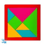 بازی تانگو تنگرام رنگی چوبی - سرگرمی آموزشی و خلاقانه برای دانش آموزان