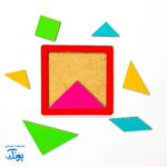 بازی تانگو تنگرام رنگی چوبی - سرگرمی آموزشی و خلاقانه برای دانش آموزان