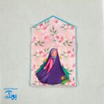 جانماز دخترانه حجاب دو تکه مخمل، هدیه جشن تکلیف