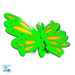 رحل قرآن چوبی پروانه سبز نگین دار ۳۳.۲۲ - زیبایی و آرامش در قرائت قرآن
