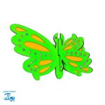 رحل قرآن چوبی پروانه سبز نگین دار ۳۳.۲۲ - زیبایی و آرامش در قرائت قرآن