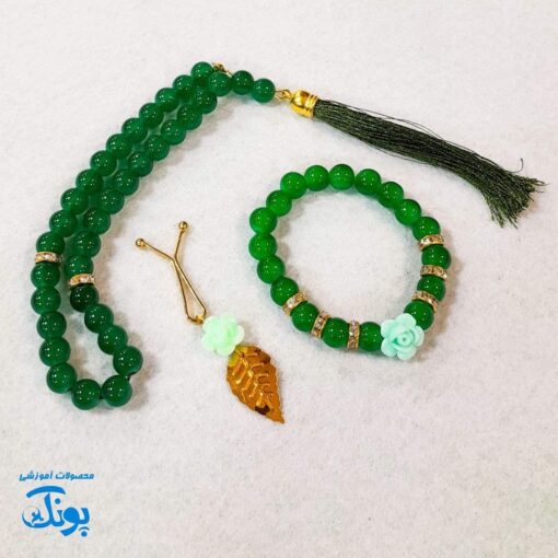 گیفت ست تسبیح و دستبند و گیره روسری (رنگارنگ) ✨