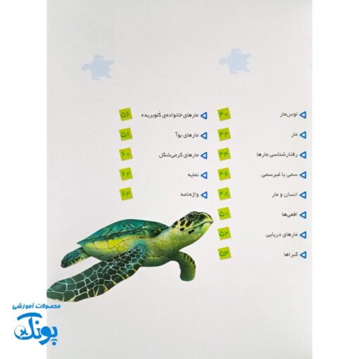 کتاب دانستنی های جانوران ایران و جهان خزندگان