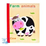 پازل کتابی چوبی حیوانات جنگل؛ سرگرمی آموزشی خلاقانه برای کودکان