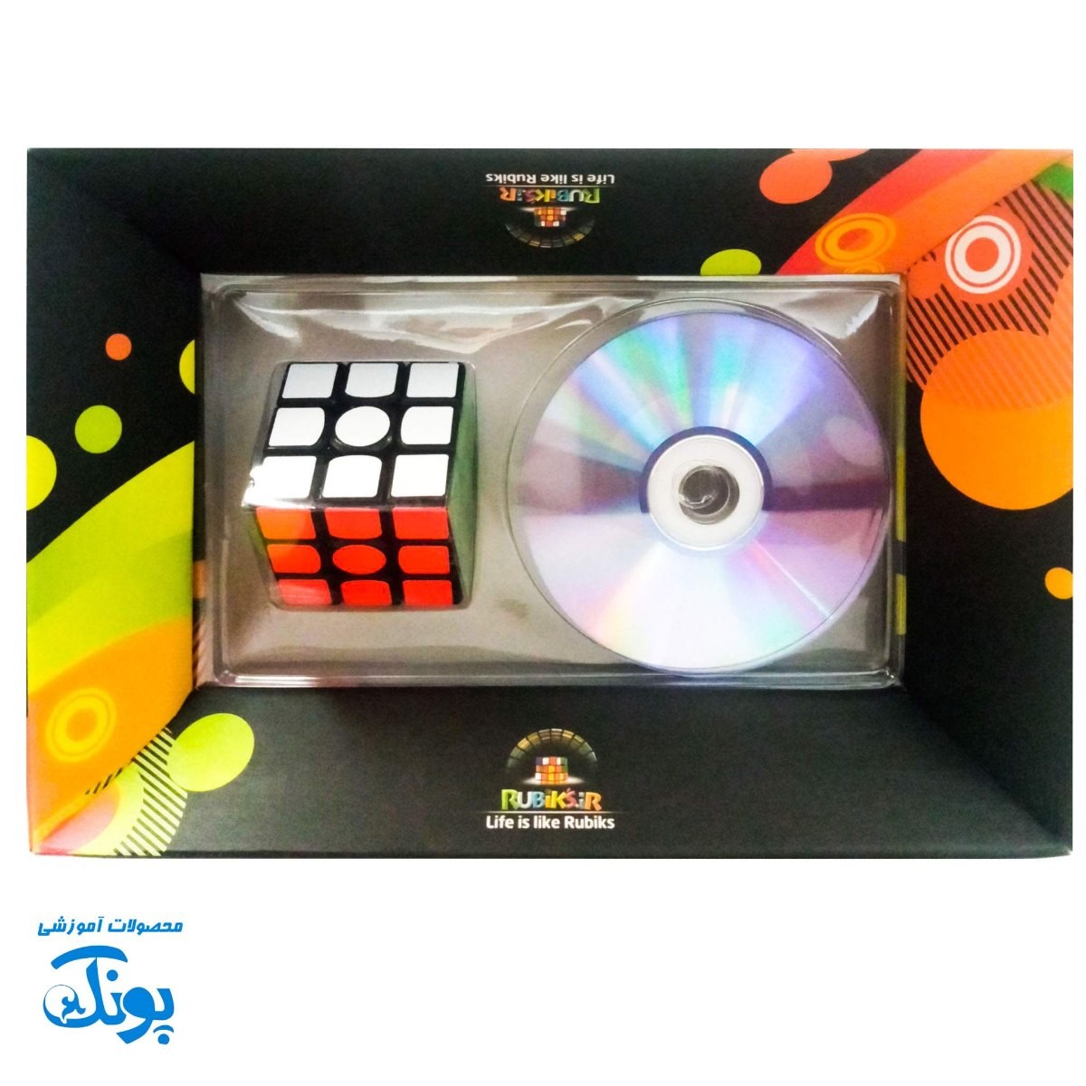 مکعب روبیک ۳*۳ آموزشی DVD دار