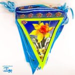 ریسه پرچم مذهبی و ملی پارچه ای ساتن ۱۶ عددی
