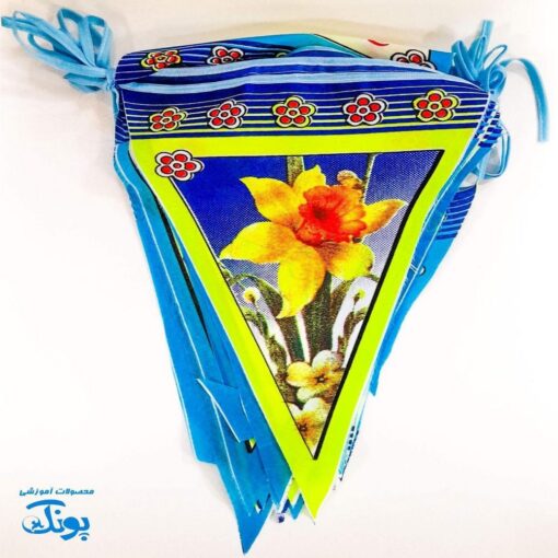 ریسه پرچم مذهبی و ملی پارچه ای ساتن ۱۶ عددی