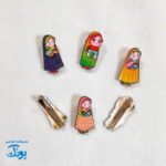 سنجاق سر چوبی فانتزی مذهبی دخترانه اسلامی ۱۲ عددی