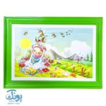 تابلو سه بعدی طرح نماز و نیایش ، حجاب دخترانه